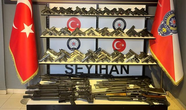 Adana'da 101 ruhsatsız silah ele geçirildi