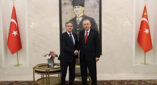 Cumhurbaşkanı Erdoğan, ABD Dışişleri Bakanı Blinken'ı kabul etti