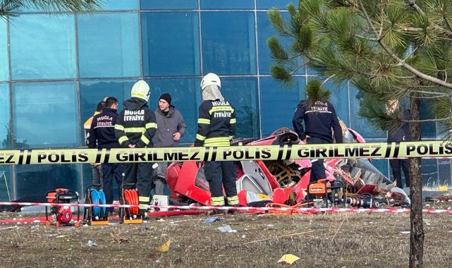 Muğla'da Sağlık Bakanlığı'na ait ambulans helikopter düştü: 4 ölü
