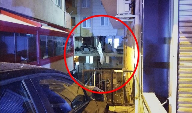 Ümraniye'de bir binada patlama