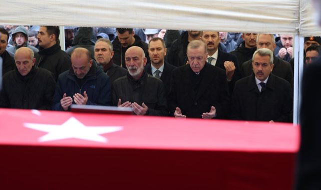 Cumhurbaşkanı Erdoğan, Kıbrıs gazisinin cenaze törenine katıldı