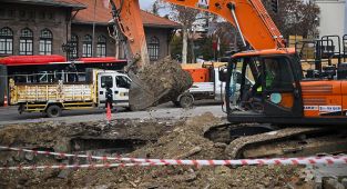 Ankara Ulus'ta göçük