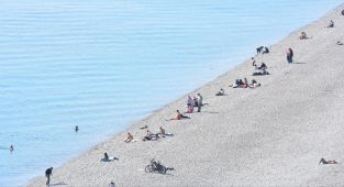 Antalya sahillerinde yoğunluk