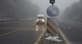 Bolu Dağı'nda kar etkili oluyor