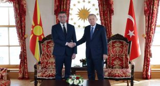 Cumhurbaşkanı Erdoğan, Hristijan Mickoski'yi kabul etti