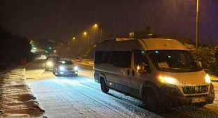 İstanbul'da kar yağışı etkili oldu