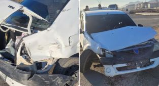 İşçi servisi kaza yaptı : 16 yaralı