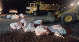 Yolcu otobüsünün bagajında 1,4 ton içyağı ele geçirildi