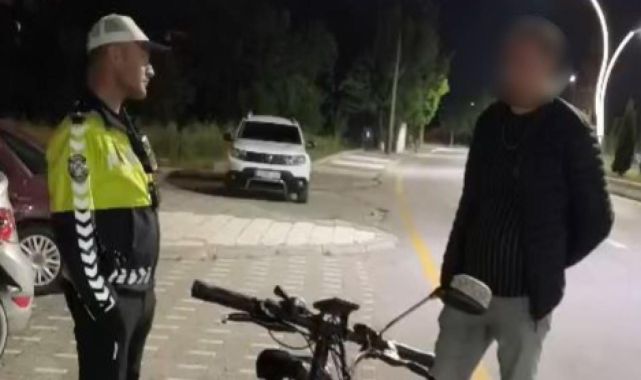Polisten alkollü bisikletliye 18 bin lira ceza: Alkollü eşek bile kullanamazsın