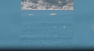 Adana'da yangın söndürme uçağı düştü, 2 pilot yaralandı