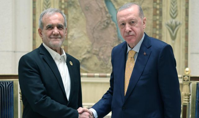 Cumhurbaşkanı Erdoğan, İran Cumhurbaşkanı Pezeşkiyan ile görüştü