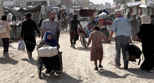 Soykırımcı İsrail ordusundan Gazze'nin güneyindeki Filistinliler için sürgün emri