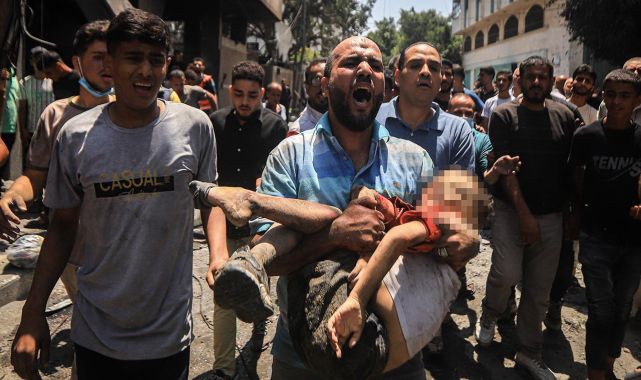 Gazze'de katil İsrail'in saldırısında hayatını kaybedenlerin en az yüzde 30'u çocuk