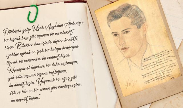 MİT Nazım Hikmet'e ait olduğu değerlendirilen arşiv belgesini paylaştı