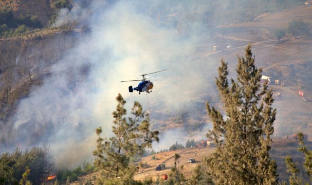 Osmaniye'deki yangına havadan ve karadan müdahale ediliyor