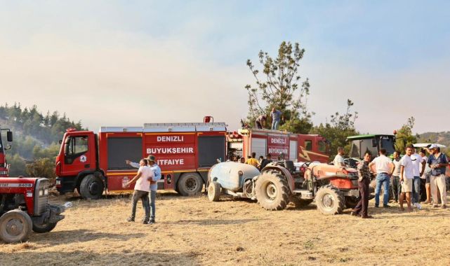 Pamukkale’de çıkan orman yangını kontrol altına alındı