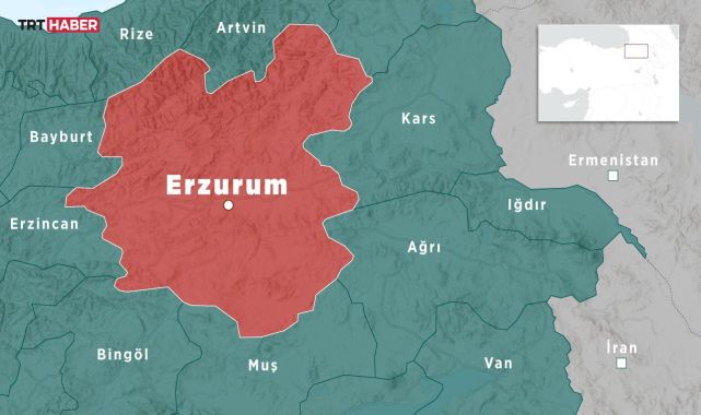 Erzurum'da 4,4 büyüklüğünde deprem