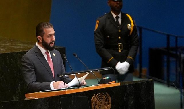 Şara, Suriyelilere destek veren Türkiye ile diğer ülkelere BM kürsüsünden teşekkür etti
