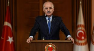 TBMM Başkanı Kurtulmuş, Katar Şura Meclisi Başkanı Ghanim ile görüştü