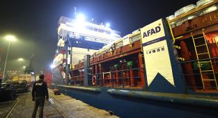 AFAD: Gazzeye 16 gemi, 14 uçak ile toplam 101.725 ton insani yardım malzemesi sevk edildi