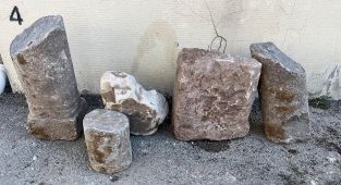 Evin bahçesinde bulunan taşlar Doğu Roma Dönemi'ne ait çıktı