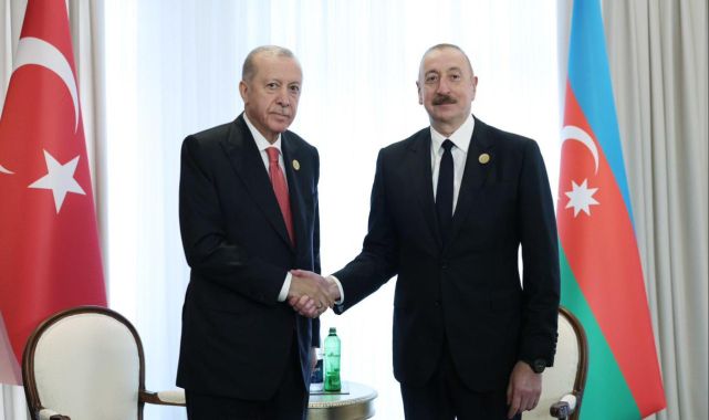Aliyev: Cumhurbaşkanı Erdoğan'ın siyasi ve manevi desteği bize ilave güç verdi.