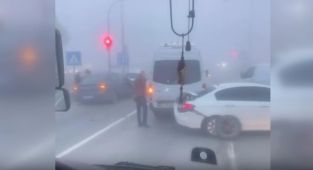 Ankara'da yoğun siste zincirleme kaza