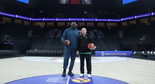 Cumhurbaşkanı Erdoğan, Shaquille O'Neal ile basketbol oynadı