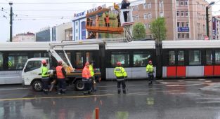İstanbul'da KabataşBağcılar Tramvay Hattı'nda teknik arıza