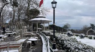 İstanbul'da kar yağışı etkili oldu