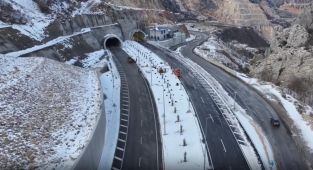 Çorum İskilip yolunun Kırkdilim Geçişi'nde sona doğru