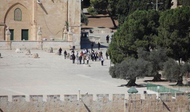 Mescidi Aksa'ya geçen yıl 65 bini aşkın işgalci baskın düzenledi
