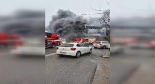 Silivri'de fabrika yangını