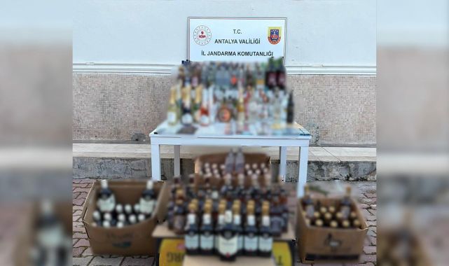 Antalya'da kaçak alkole geçit yok: 1150 litre ele geçirildi