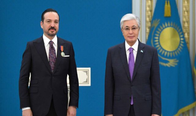 AK Parti Genel Başkan Yardımcısı Zorlu'ya Kazakistan'dan 'Dostluk' nişanı