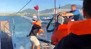 İzmir’de denizde korku dolu anlar: Su alan teknedeki 6 yolcu kurtarıldı