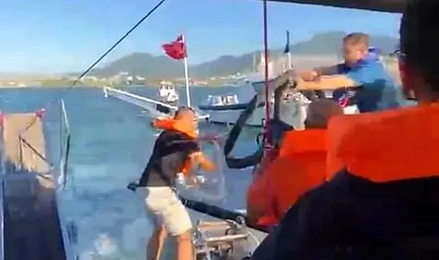 İzmir’de denizde korku dolu anlar: Su alan teknedeki 6 yolcu kurtarıldı