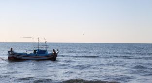 Samsun'da tekne alabora oldu