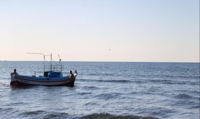 Samsun'da tekne alabora oldu
