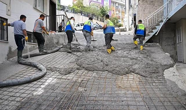 Bornova'da bir yol sorunu daha çözüldü