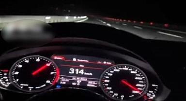 Otoyolda 314 kilometre hızla gidip o anları TikTok’ta paylaşan sürücüye para cezası